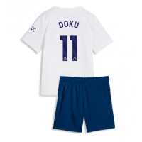 Manchester City Jeremy Doku #11 Tredje Tröja Barn 2026-27 Kortärmad (+ Korta byxor)